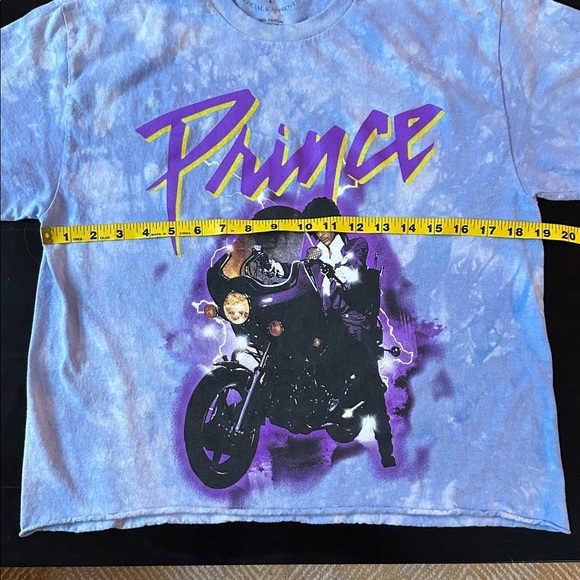 Prince purple rain mottled tie dye crew neck tshirt - Picture 3 of 6
